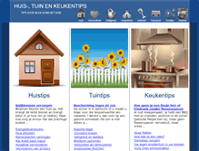 Tablet Screenshot of huis-tuin-keukentips.com